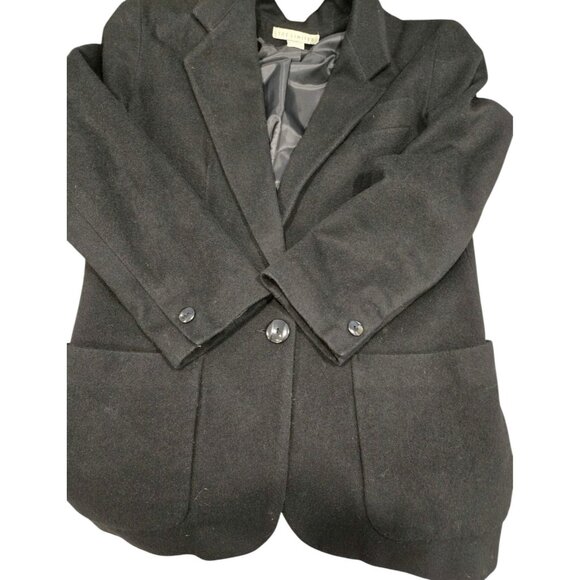 The Limited Vintage Wool Cashmere Blend Blazer Black 90s Career - Picture 5 of 8